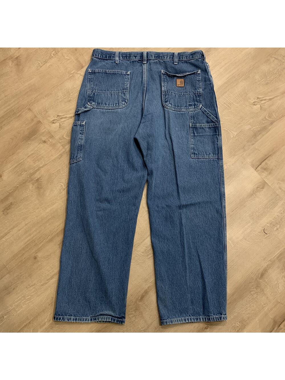 Vintage Carhartt Carpenter Blue Jeans Men's 40x30 (37x29.5) Dungaree Fit B13DST